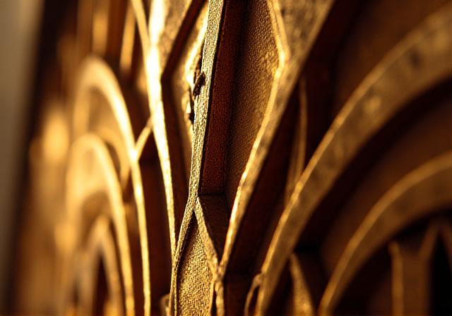 Dettaglio decorativo Art Déco dorato