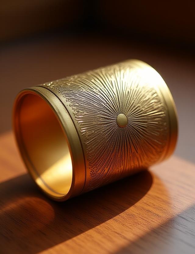 Bracciale rigido a polsino lavorato a mano